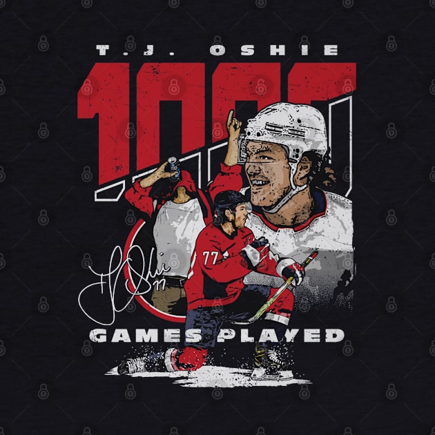 T.J. Oshie Washington 1000 Games by artbygonzalez